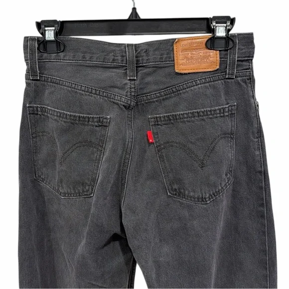 Levi’s Dad Jeans 25 Baggy Straight Leg Washed Black High Rise Utility Denim - Picture 5 of 9